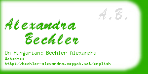 alexandra bechler business card